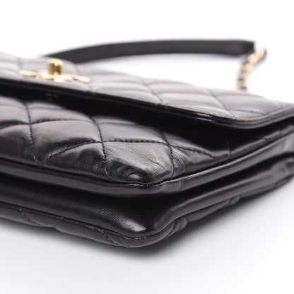 Chanel Lambskin Quilted Medium Trendy CC Flap Black 9 of 16