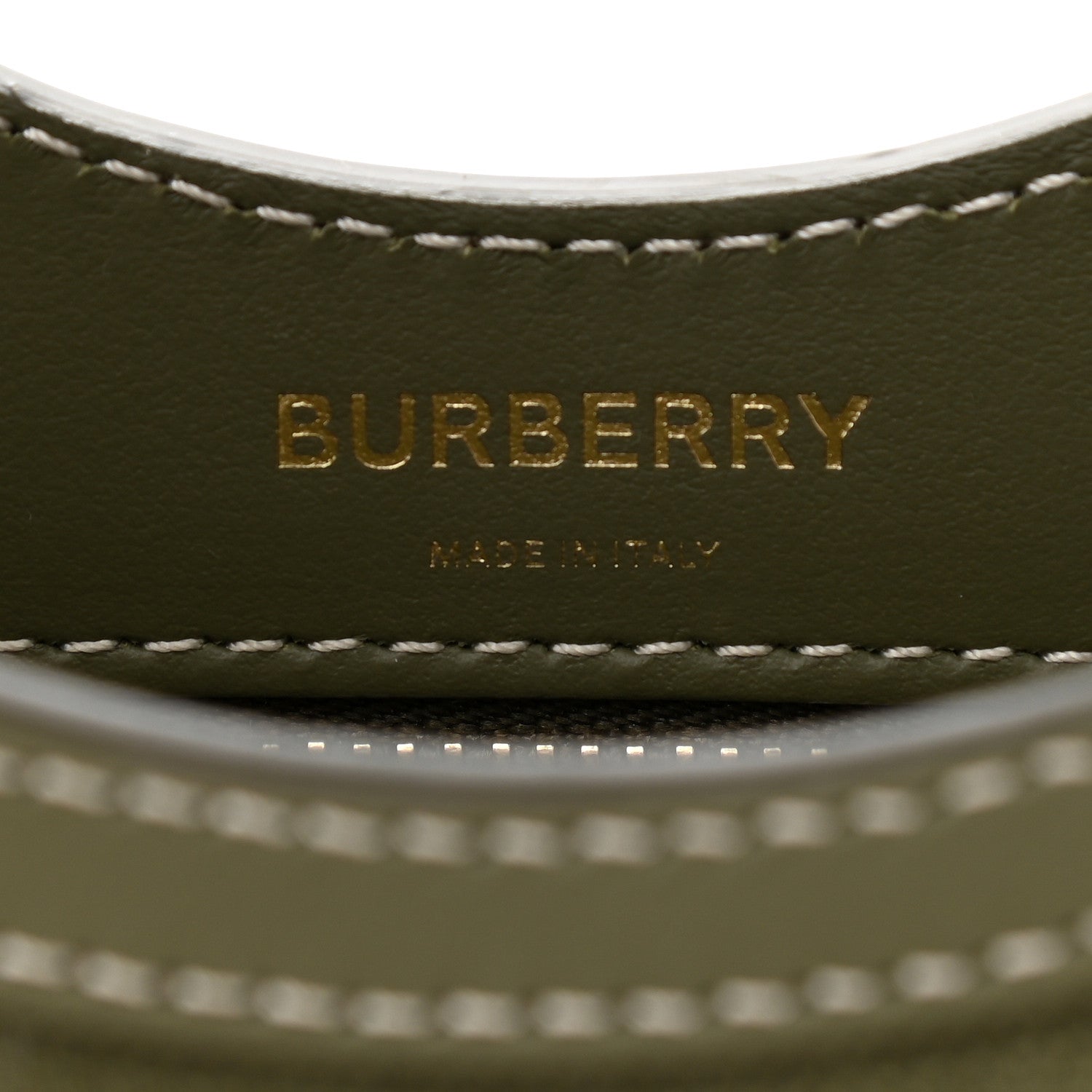Burberry Canvas Calfskin Horseferry Print Mini Pocket Bag Dark Fern Green 6 of 8