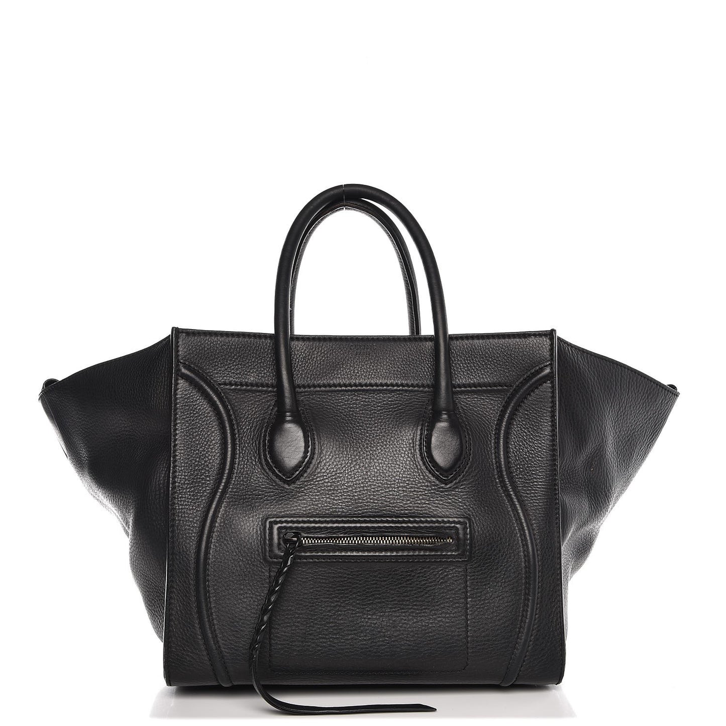 Supple Calfskin Medium Phantom Luggage Black