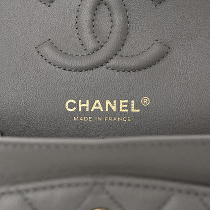 Chanel Caviar Quilted Small Double Flap Grey 6 of 11