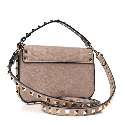Valentino Garavani Grainy Calfskin Rockstud Crossbody Pouch Poudre 3 of 9