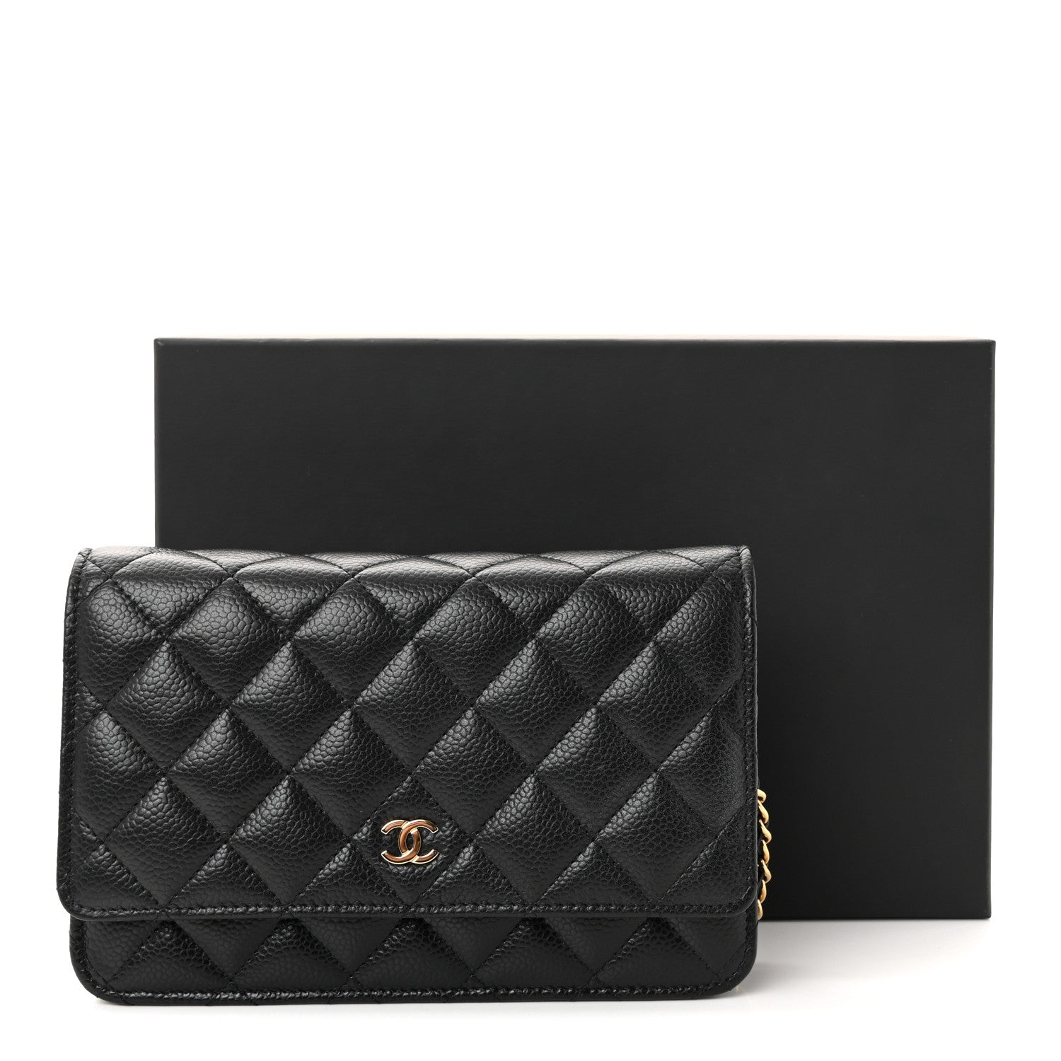 Chanel Caviar Quilted Wallet On Chain WOC Black 12 of 12