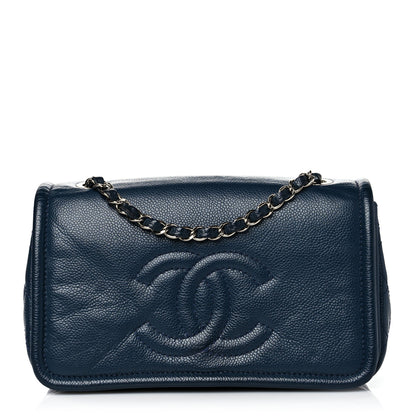 Chanel Caviar Medium Timeless CC Flap Navy Blue 1 of 13