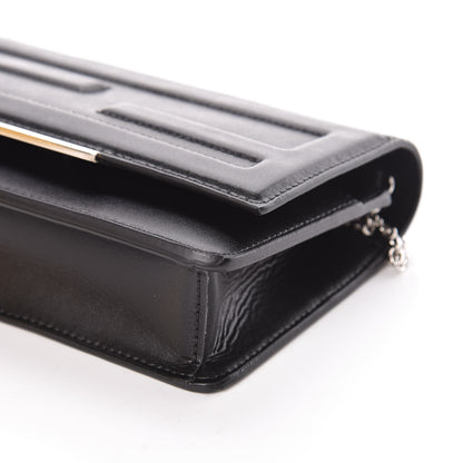 Fendi Vitello Flamingo Tube Wallet on Chain Black 6 of 9