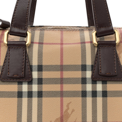 Burberry Haymarket Check Studded Bowler Brown 8 of 11
