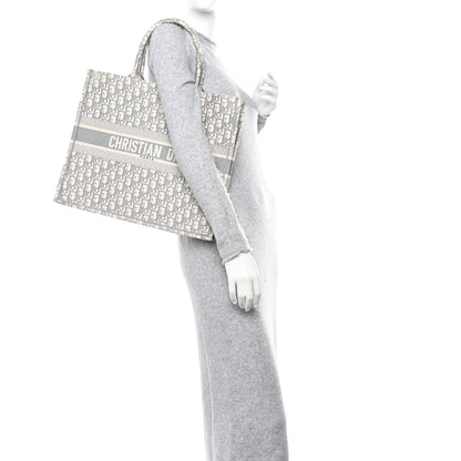 Christian Dior Oblique Large Book Tote Grey 2 of 10