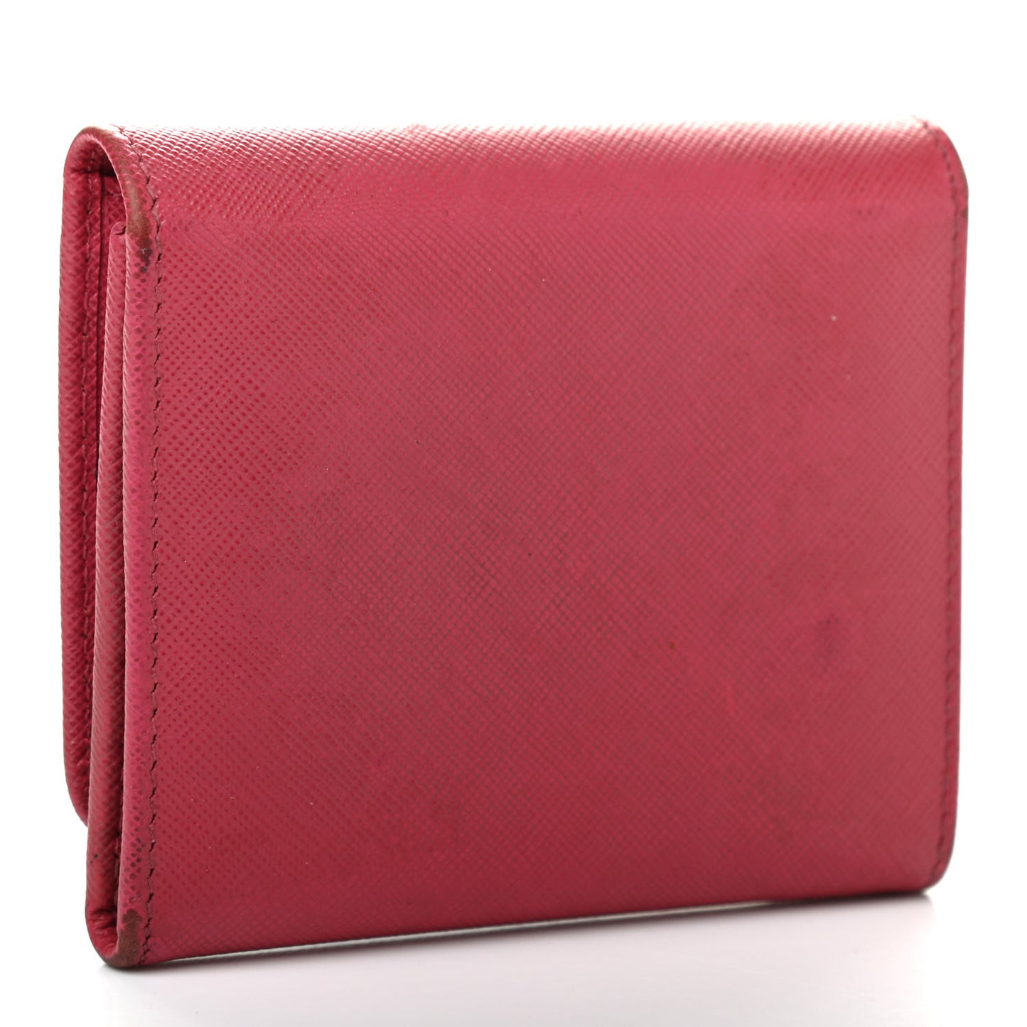 Saffiano Metal Tri-Fold Wallet Peonia