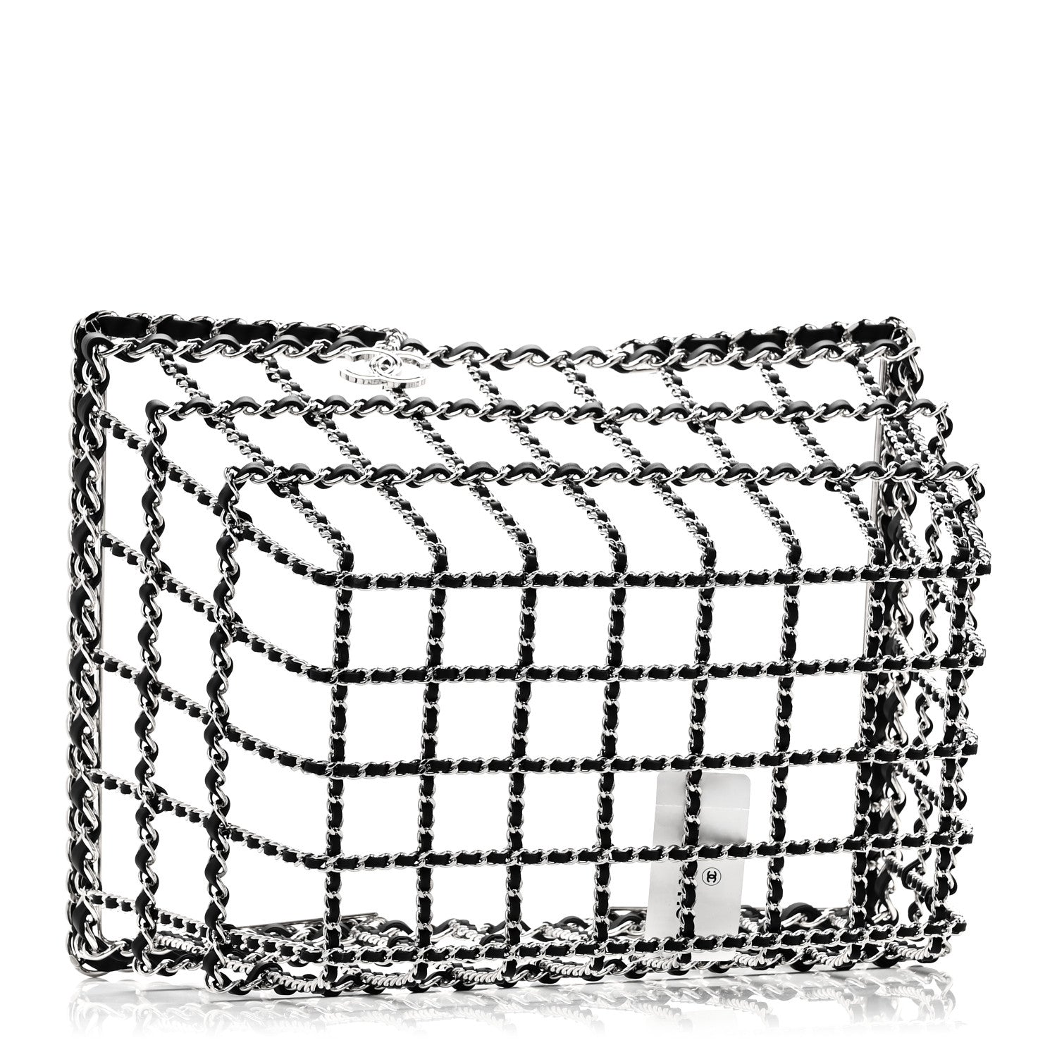 Chanel Brass Calfskin Large Grocery By Chanel Shopping Basket