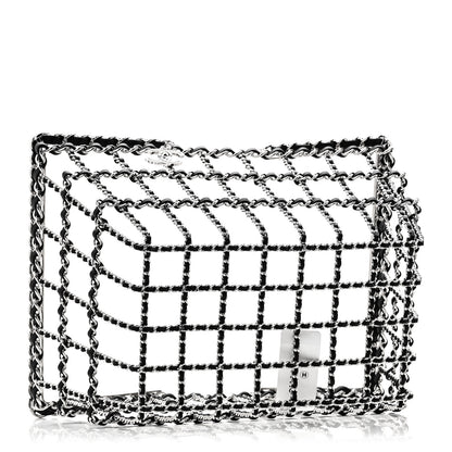 Chanel Brass Calfskin Large Grocery By Chanel Shopping Basket Silver 4 of 8