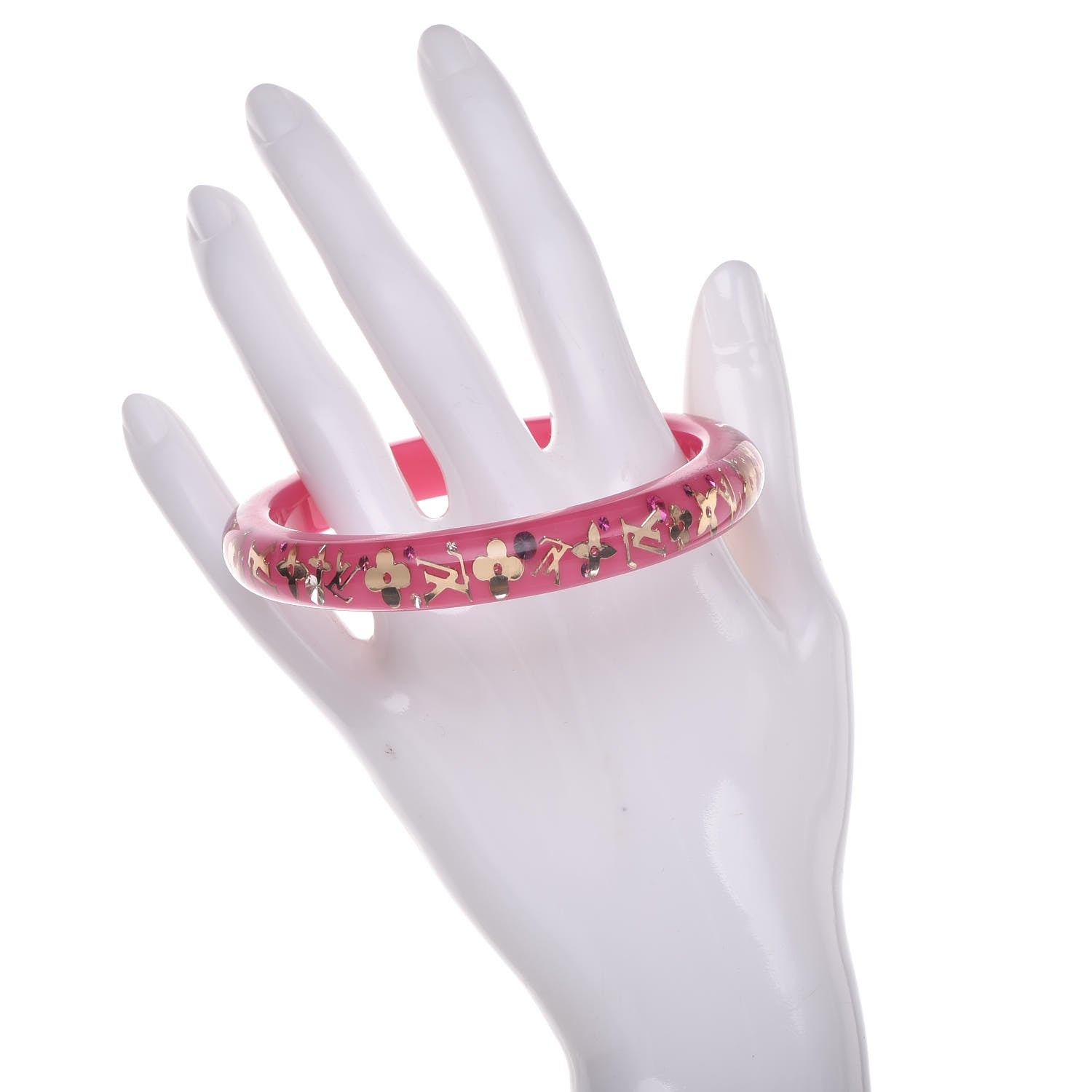 Louis Vuitton Resin Swarovski Inclusion Bracelet PM Framboise 2 of 3
