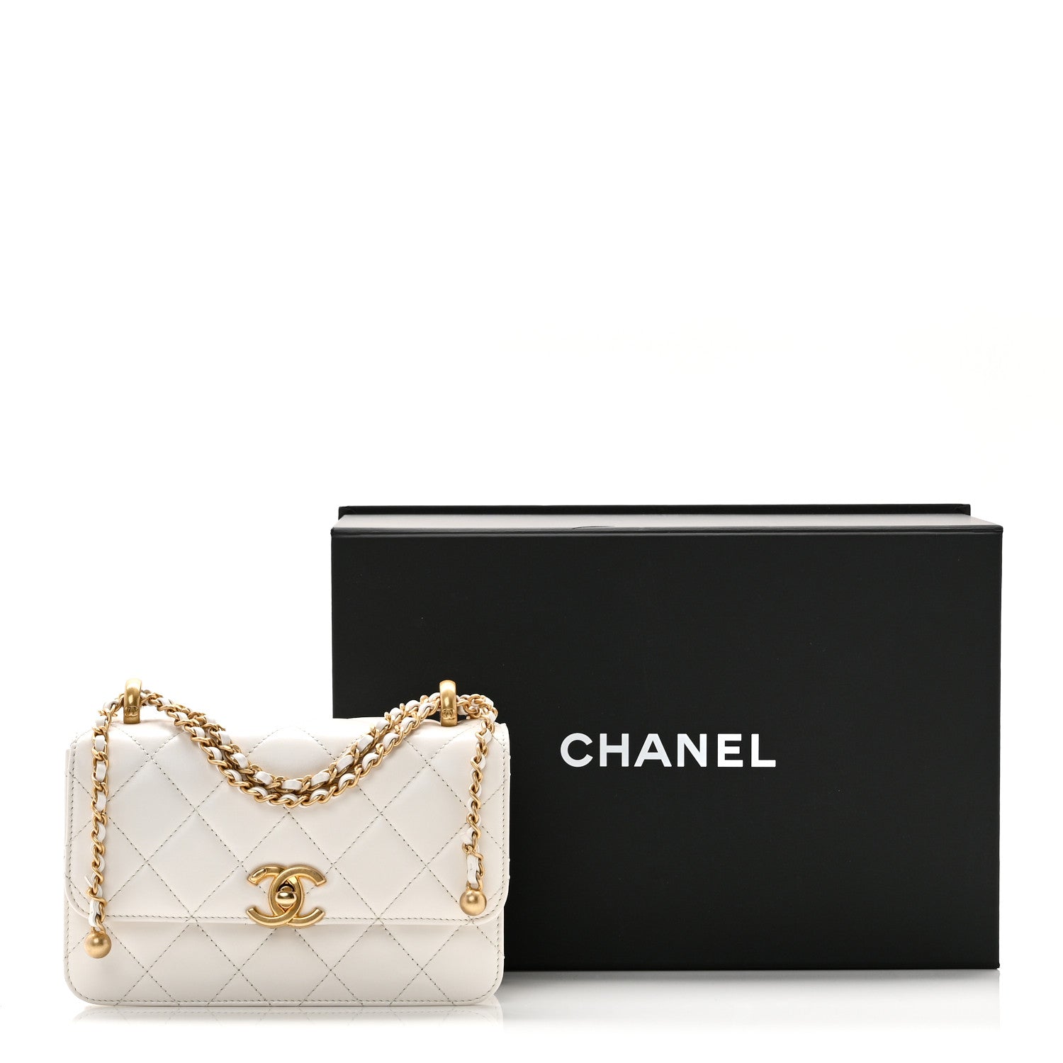 Chanel Calfskin Quilted Mini Perfect Fit Flap White 11 of 11