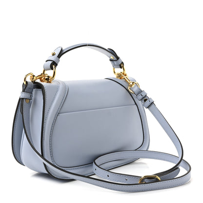 Gucci Roxy Calfskin Medium Blondie Top Handle Bag Cloudy Blue 3 of 9