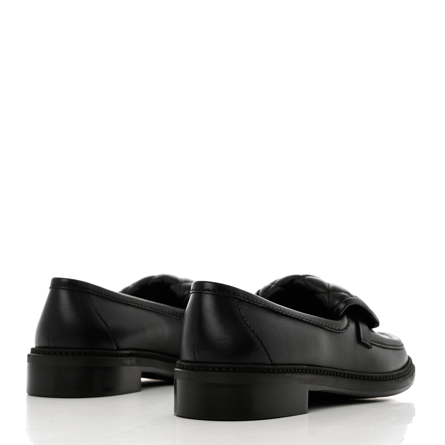 Lambskin Quilted CC Turnlock Loafers 38 Black