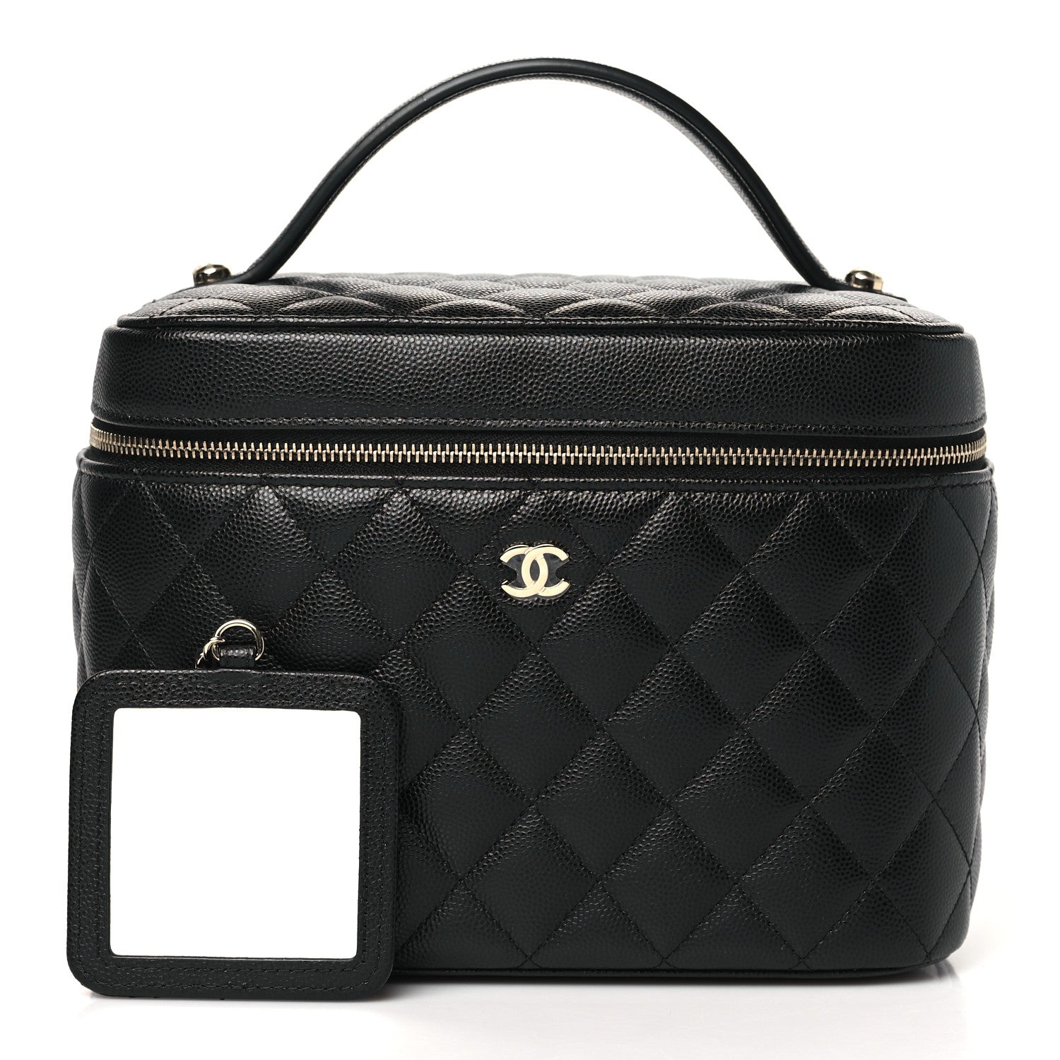 Chanel Caviar Quilted Large Vanity Pouch Black 3 of 12