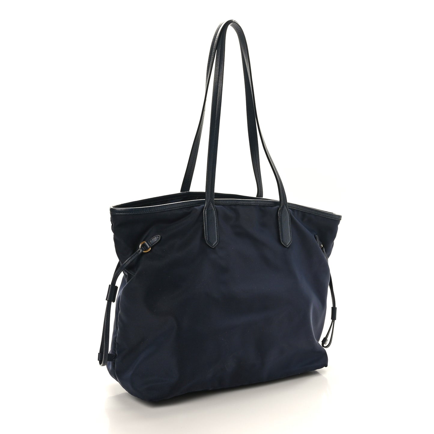 Tessuto Nylon Saffiano Tote Navy