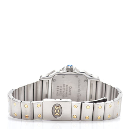 Cartier Stainless Steel 18K Yellow Gold 24mm Santos De Cartier Galbee Moon Phase Quartz Watch 3 of 4