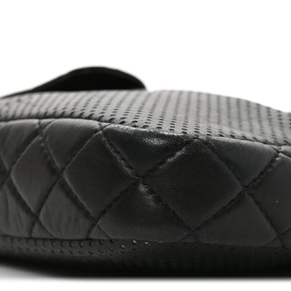 Chanel Perforated Calfskin Quilted Ultra Pocket Camera Case Black 10 of 10