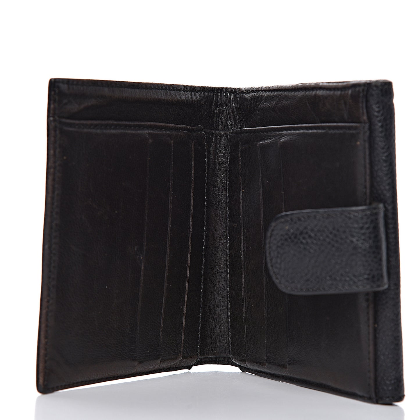 Caviar Timeless CC Compact Wallet Black