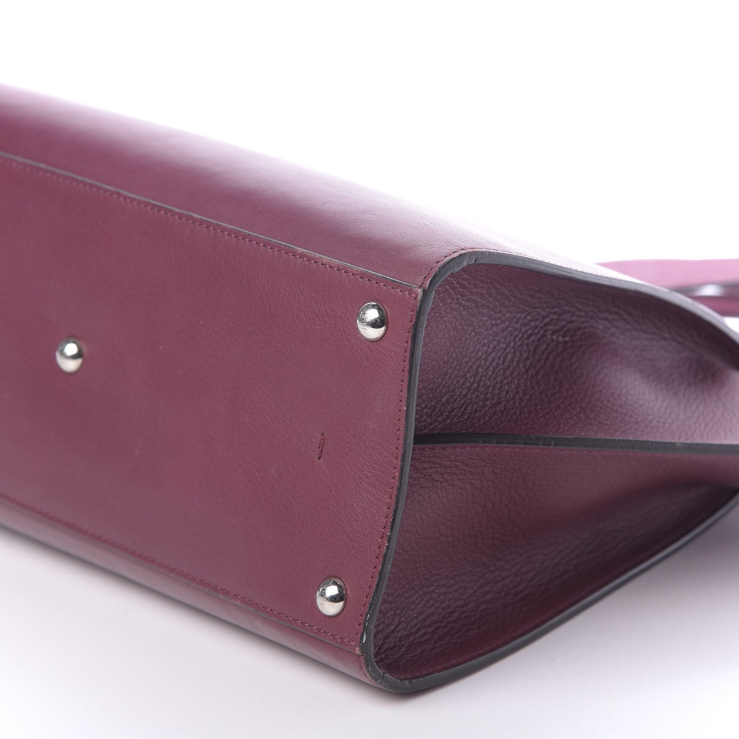 Vitello Dolce Marmol Shiny Nappa Petite 3Jours Tote Bordeaux