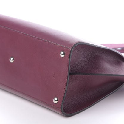 Fendi Vitello Dolce Marmol Shiny Nappa Petite 3Jours Tote Bordeaux 7 of 17