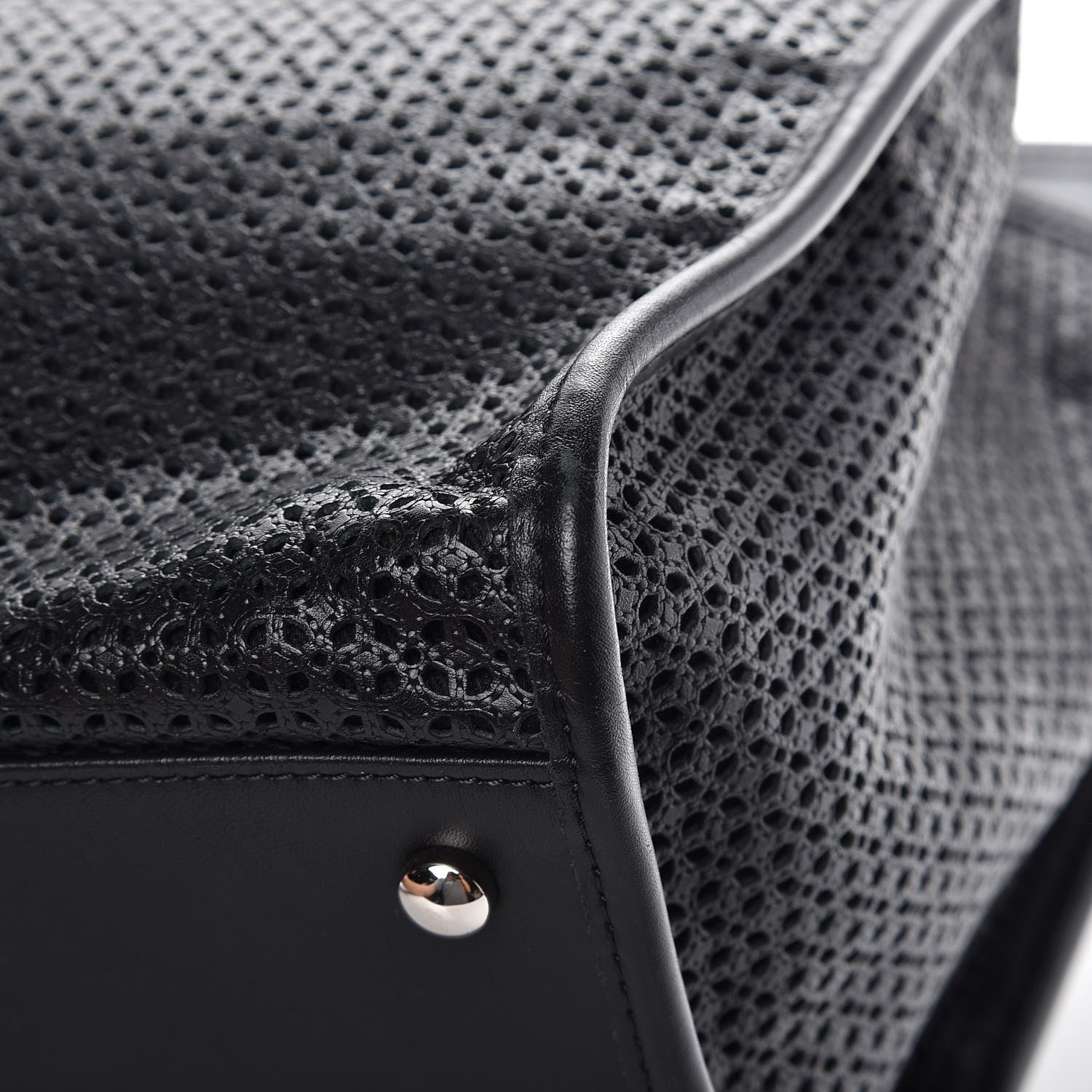 Chanel Calfskin Perforated Up In The Air Tote Black 11 of 11