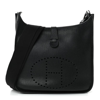 Hermes Taurillon Clemence Evelyne III GM Black 1 of 4