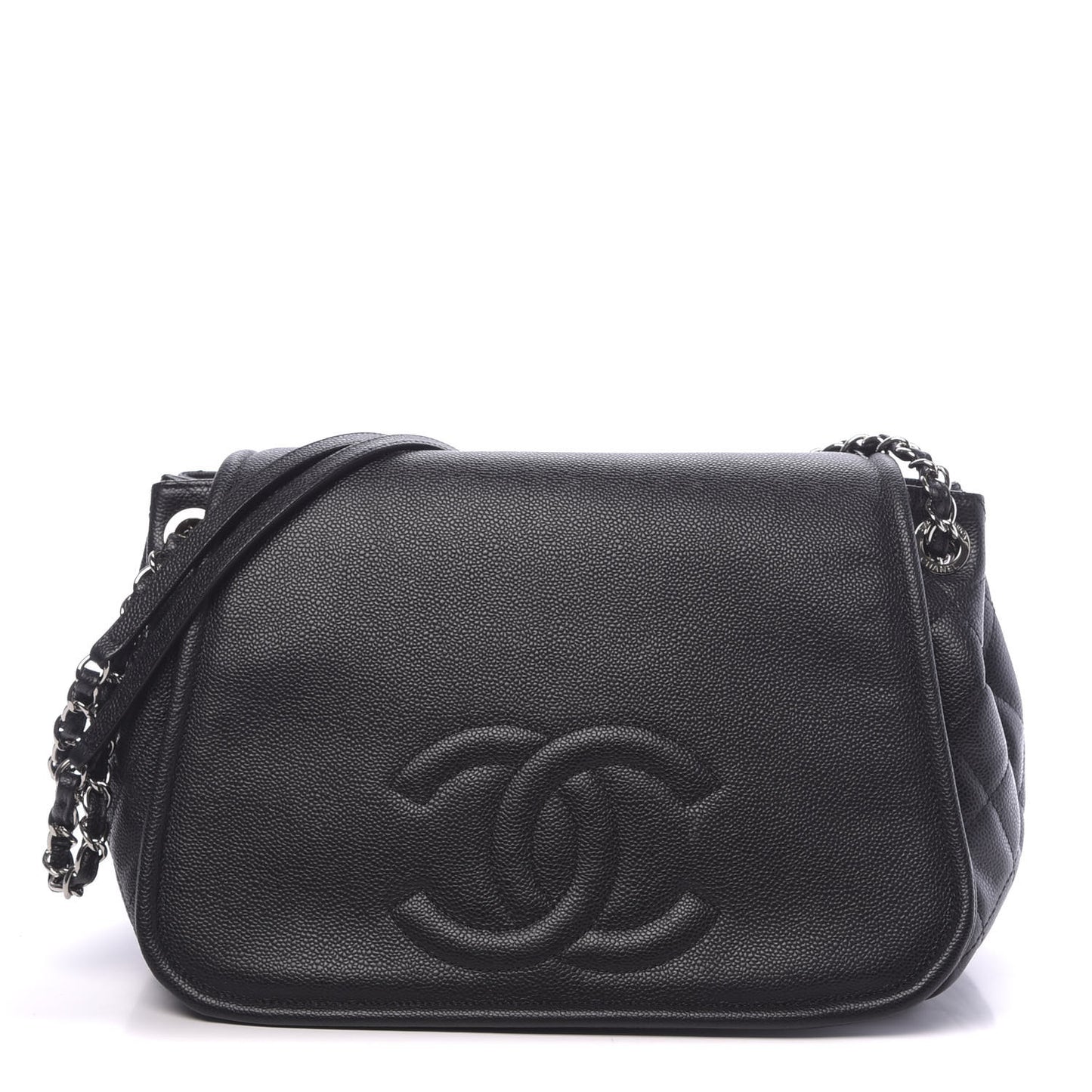 Caviar Timeless CC Accordion Flap Black