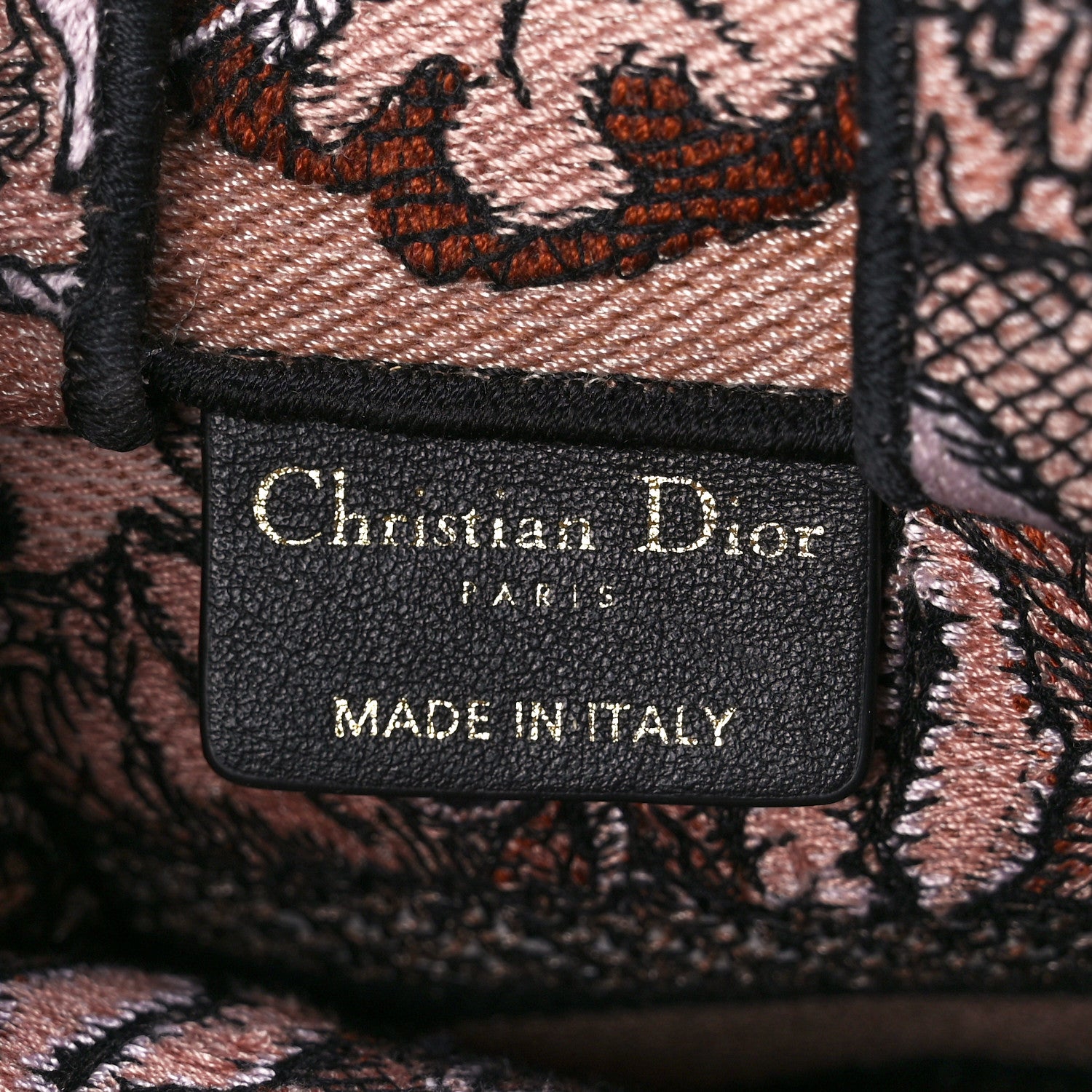 Christian Dior Canvas Jardin Magique Embroidered Mini Book Tote Phone Bag Powder Pink 6 of 11