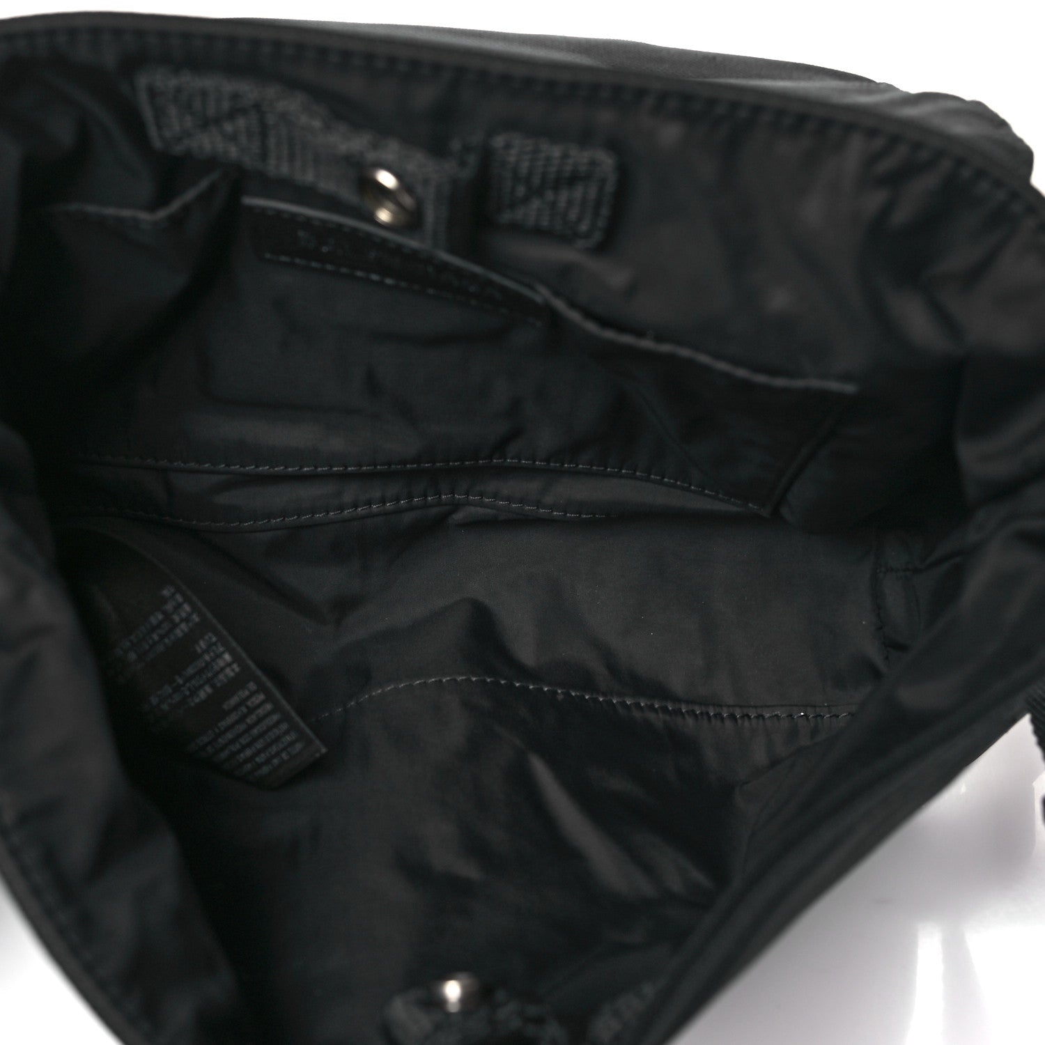 Balenciaga Nylon Logo Embroidered Army Messenger Bag Black 5 of 9