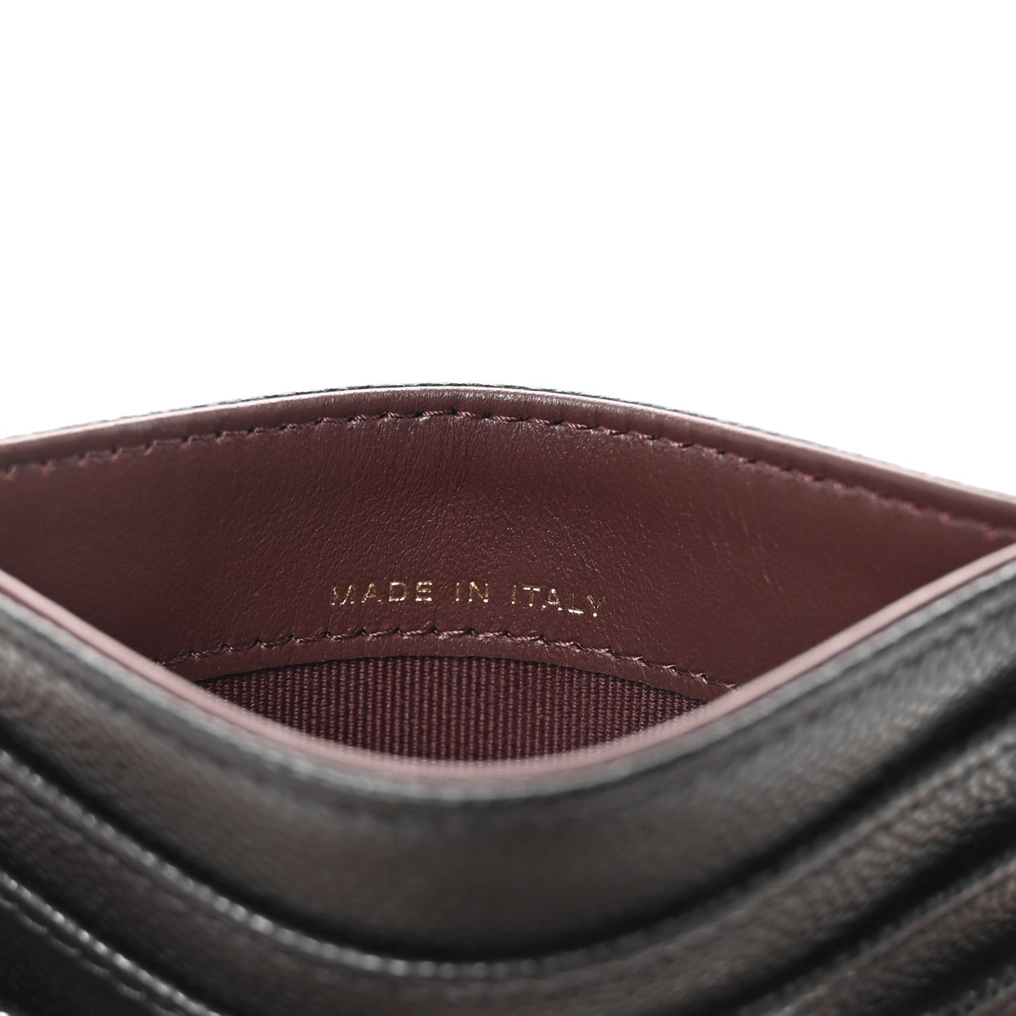 Caviar Quilted Multi Card Holder Black