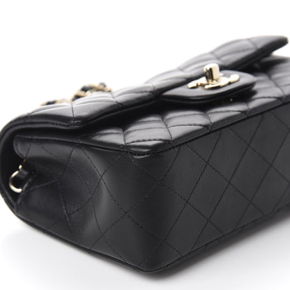 Chanel Lambskin Quilted Mini Rectangular Flap Black 6 of 10