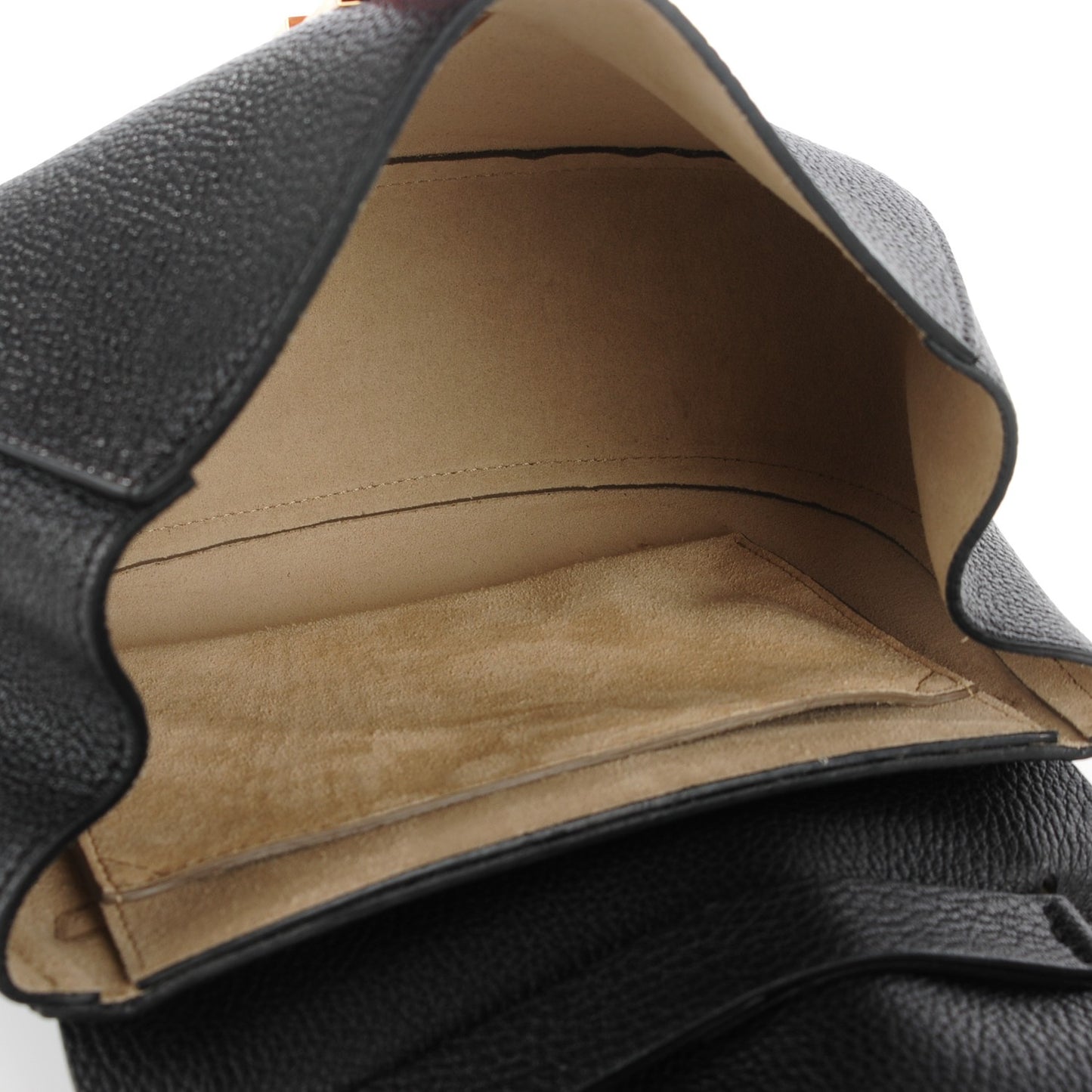Grained Lambskin Drew Shoulder Bag Black