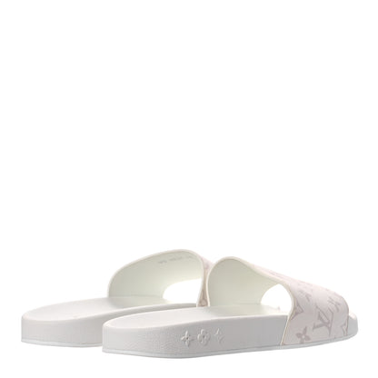 Louis Vuitton Rubber Monogram Mens Waterfront Mules 11 White 4 of 9