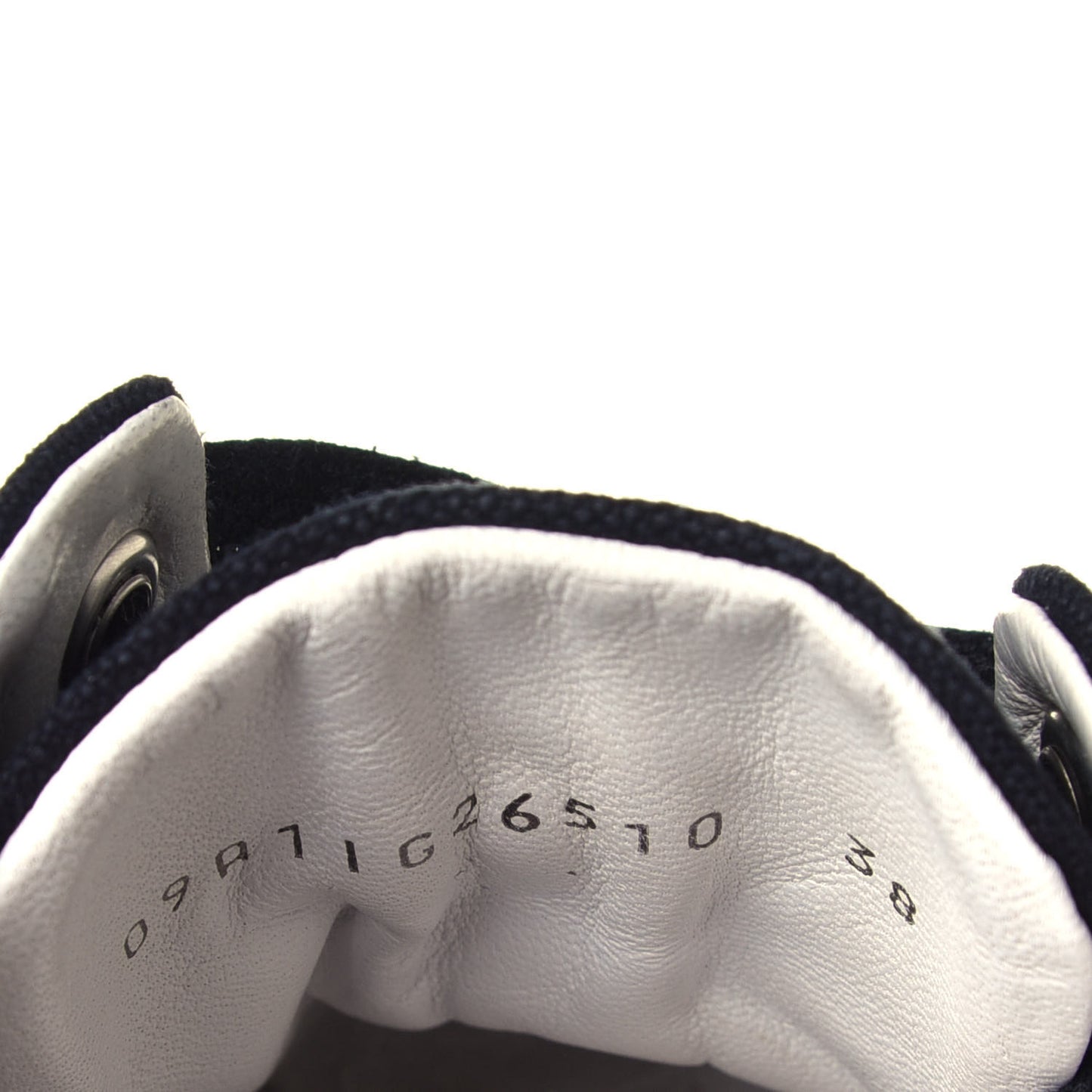 Canvas CC High Top Sneakers 38 Black White