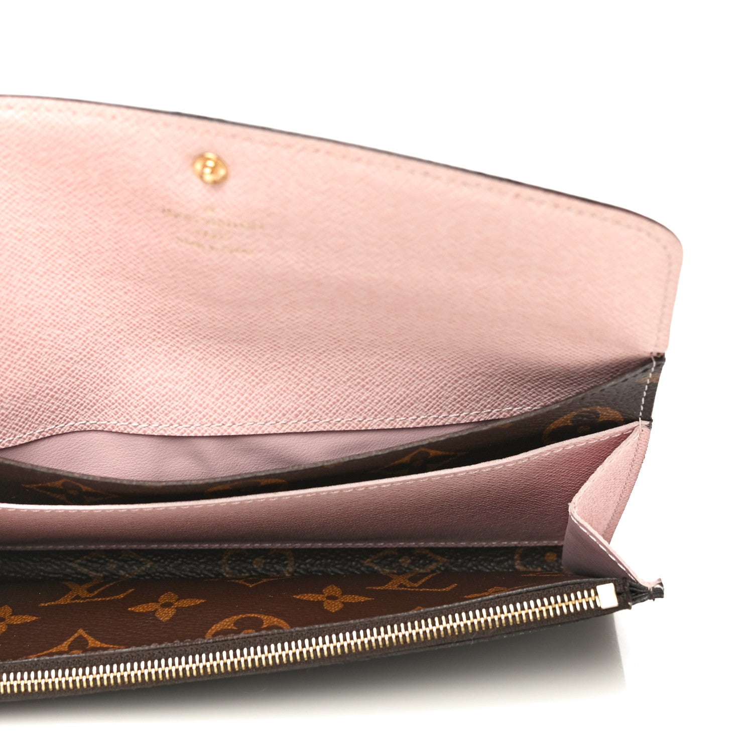 Louis Vuitton Monogram Emilie Wallet Rose Ballerine 5 of 10