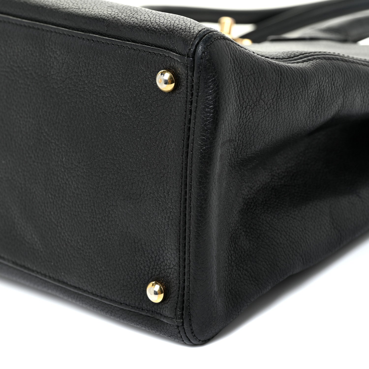 Chanel Calfskin Cerf Executive Shopper Tote Black 10 of 27