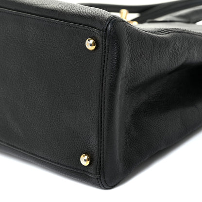 Chanel Calfskin Cerf Executive Shopper Tote Black 10 of 27