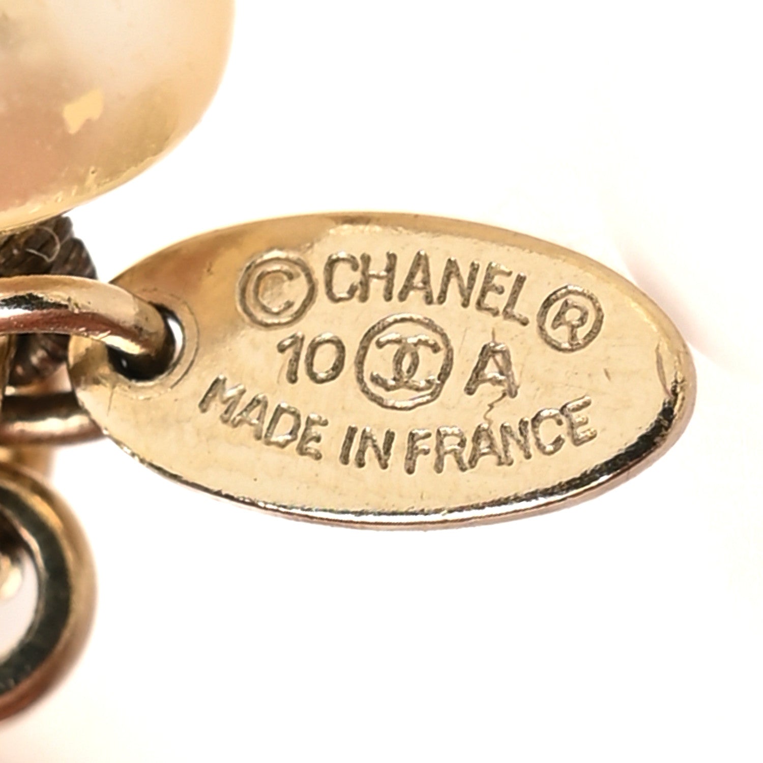 Chanel Graduated Pearl CC Double Strand Belt 85 Gold 4 of 4