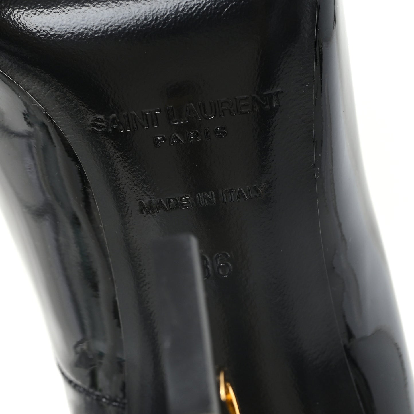 Patent Opyum 110 Pumps 36 Black Gold 36 Black Gold