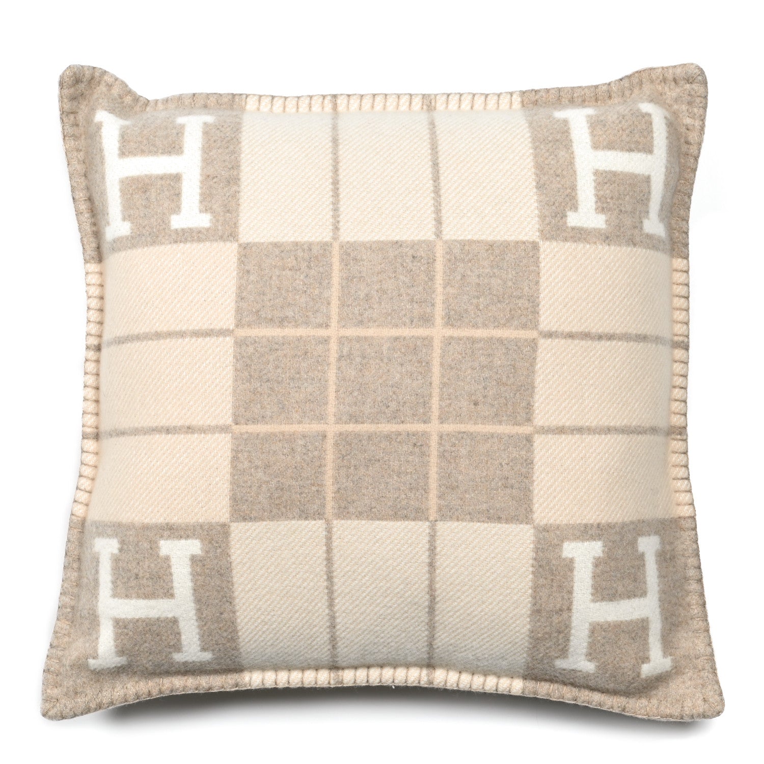 Hermes Wool Cashmere Avalon III Pillow PM Coco Camomille 1 of 4
