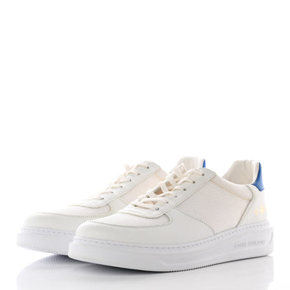 Louis Vuitton Calfskin Monogram Beverly Hills Sneakers 9 White Blue 3 of 21