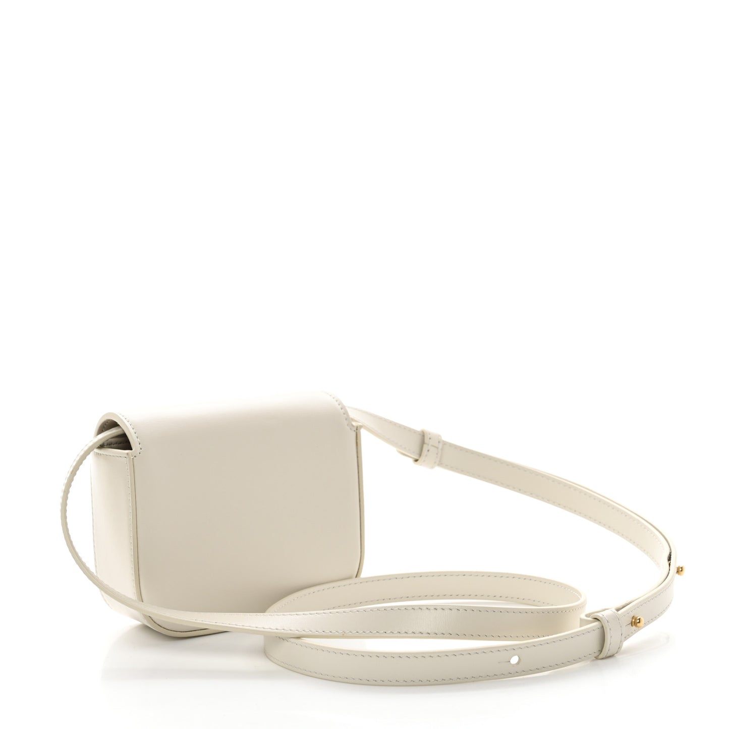 Shiny Calfskin Mini Triomphe Chalk