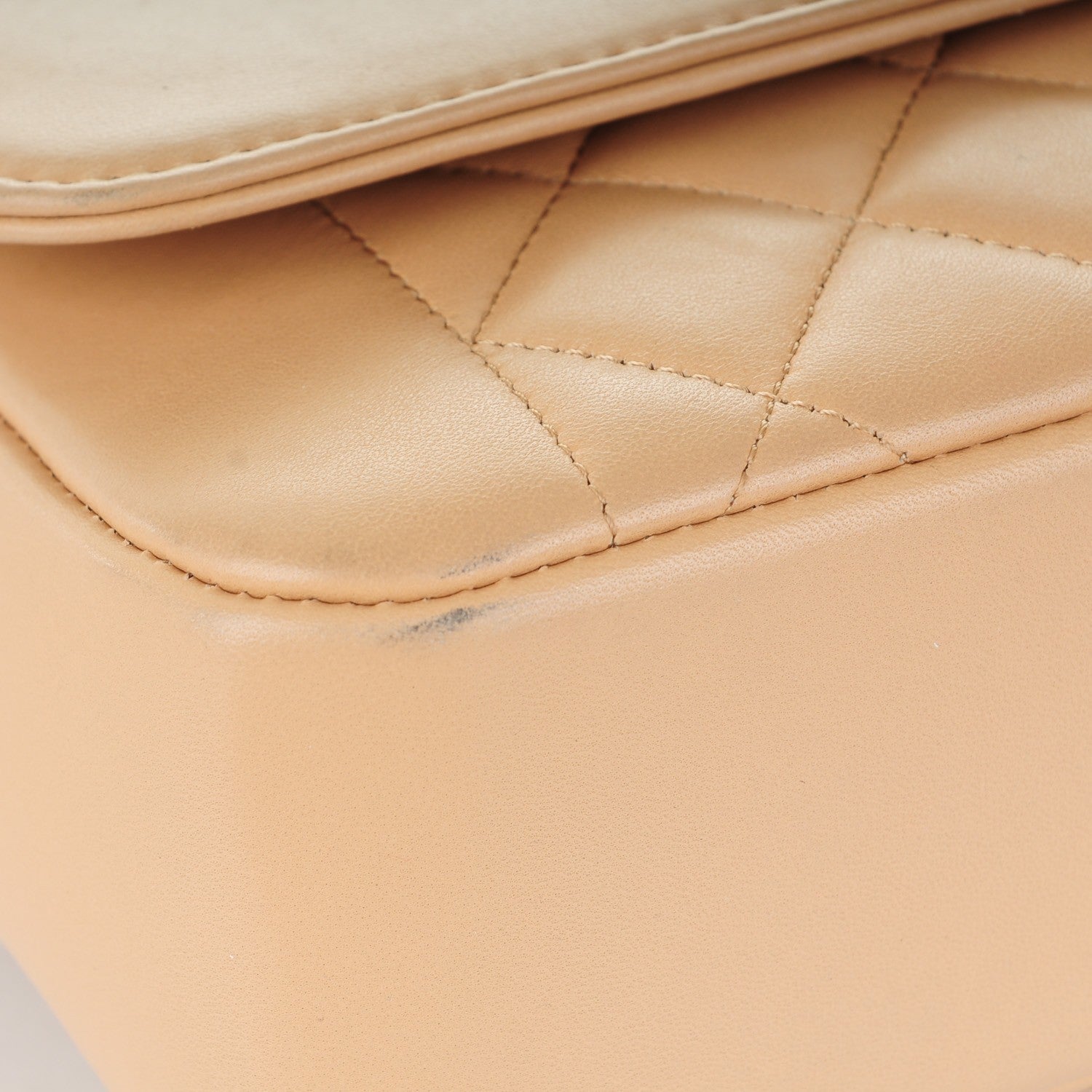 Chanel Lambskin Quilted Large Chic With Me Flap Beige 8 of 8