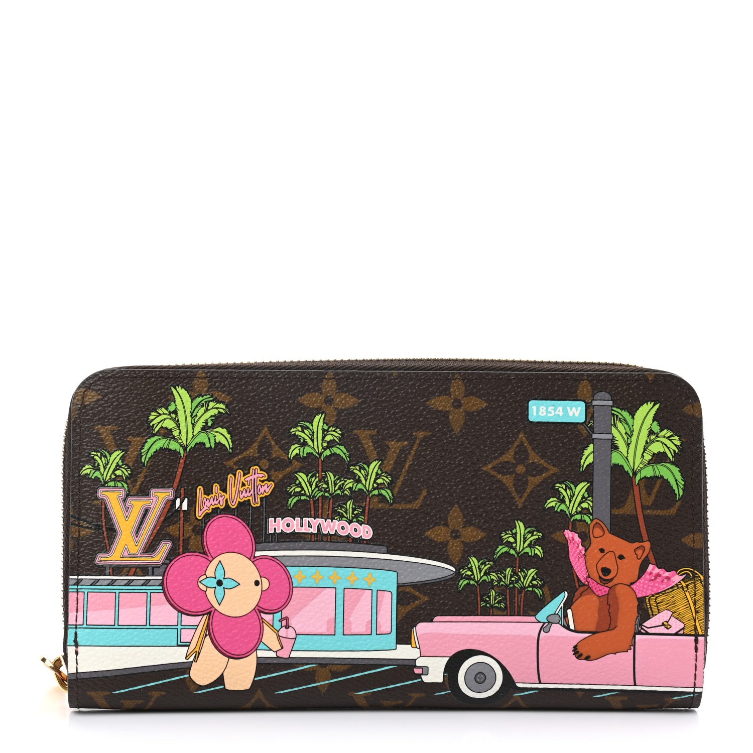Louis Vuitton Monogram 2021 Christmas Animation Hollywood Zippy Wallet 1 of 6