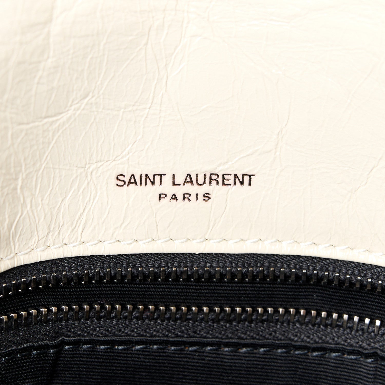 Saint Laurent Crinkled Calfskin Matelasse Monogram Medium Niki Chain Satchel Crema Soft 6 of 11