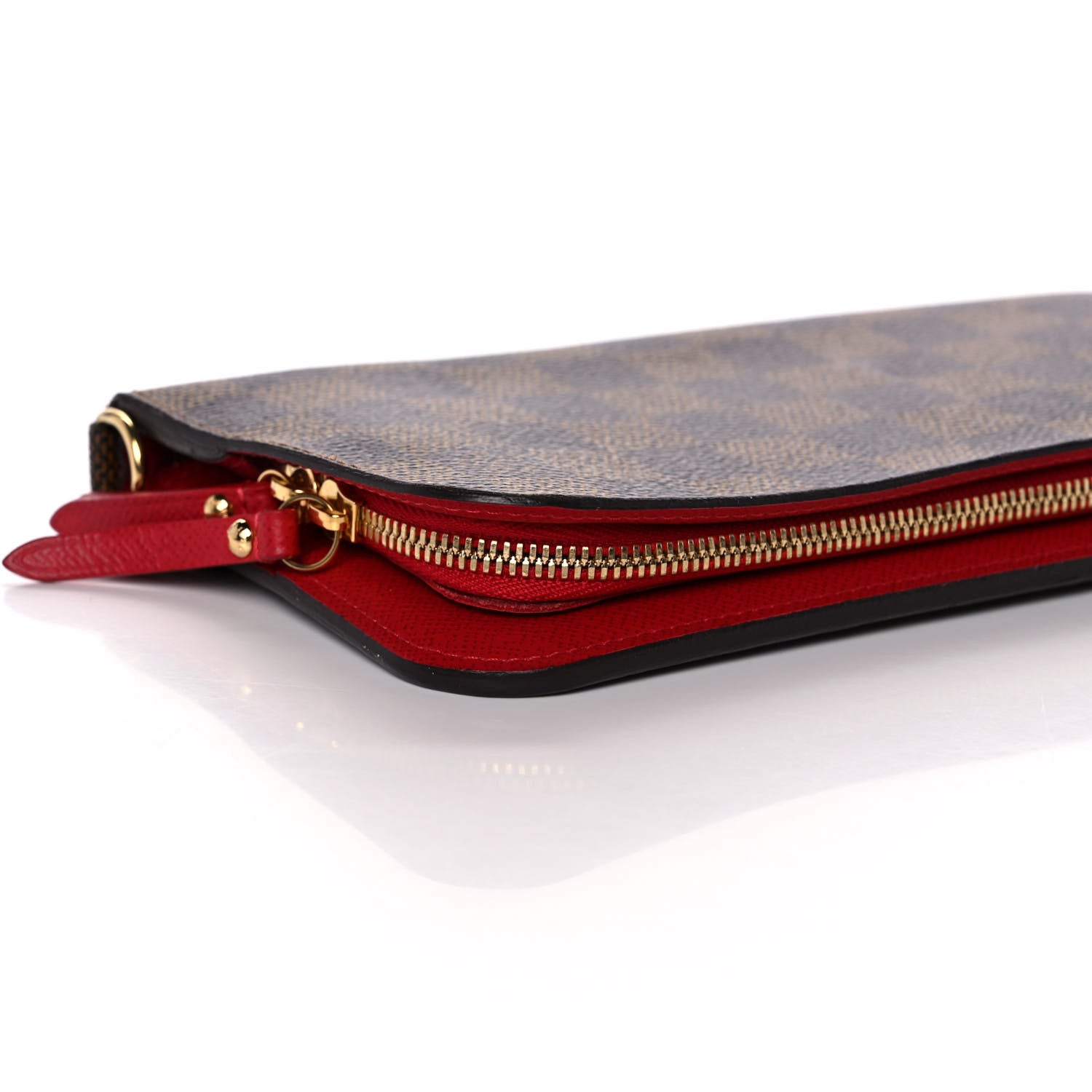 Louis Vuitton Damier Ebene Insolite Wallet Red 9 of 11