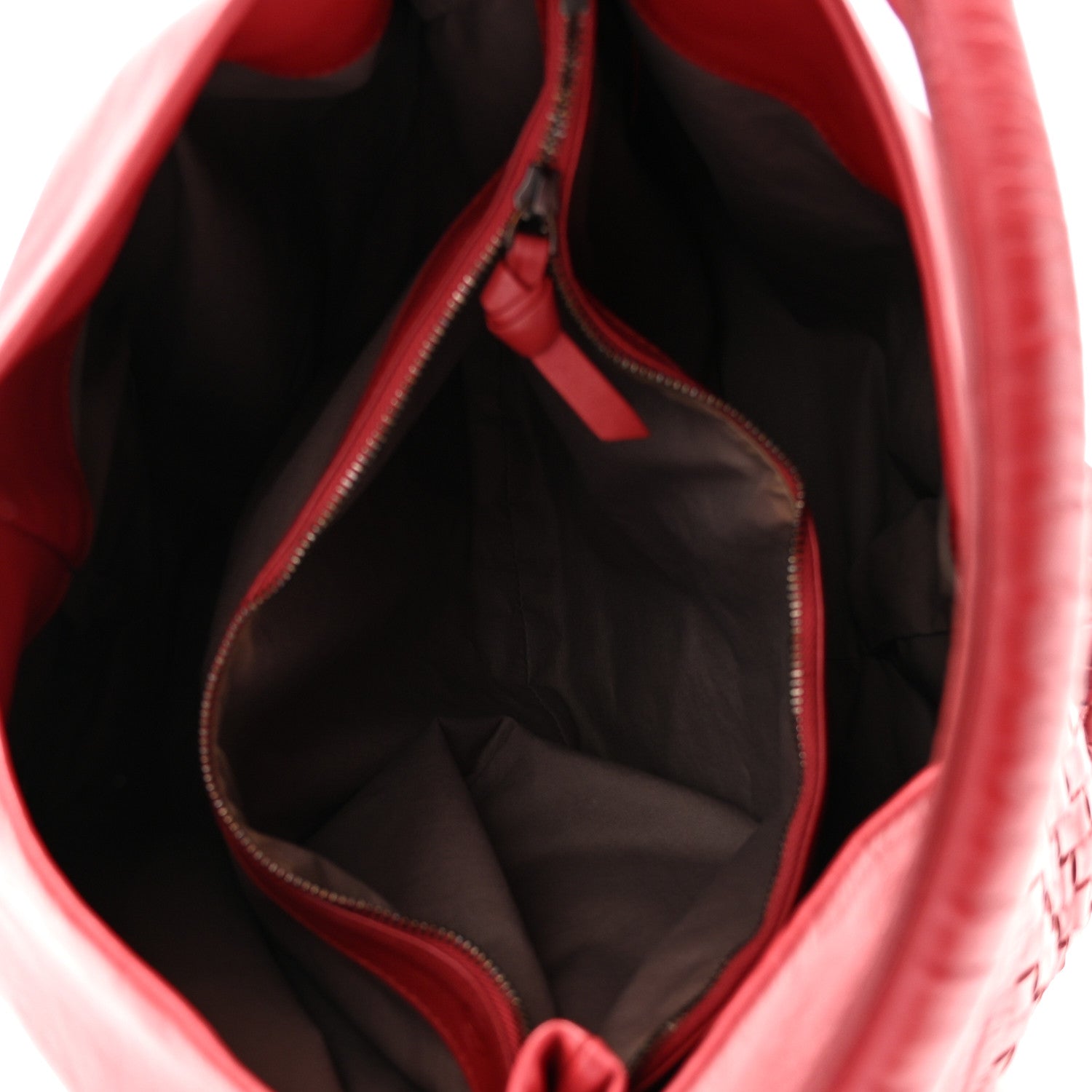 Bottega Veneta Nappa Intrecciato Aquilone Fortune Cookie Hobo Red 5 of 9