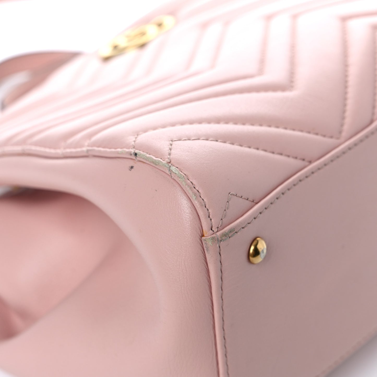 Calfskin Matelasse Small GG Marmont Tote Perfect Pink