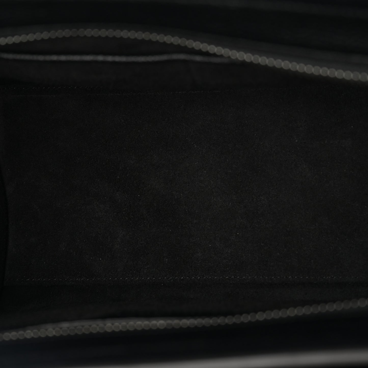 Drummed Calfskin Micro Luggage Black