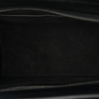 Celine Drummed Calfskin Micro Luggage Black 5 of 9